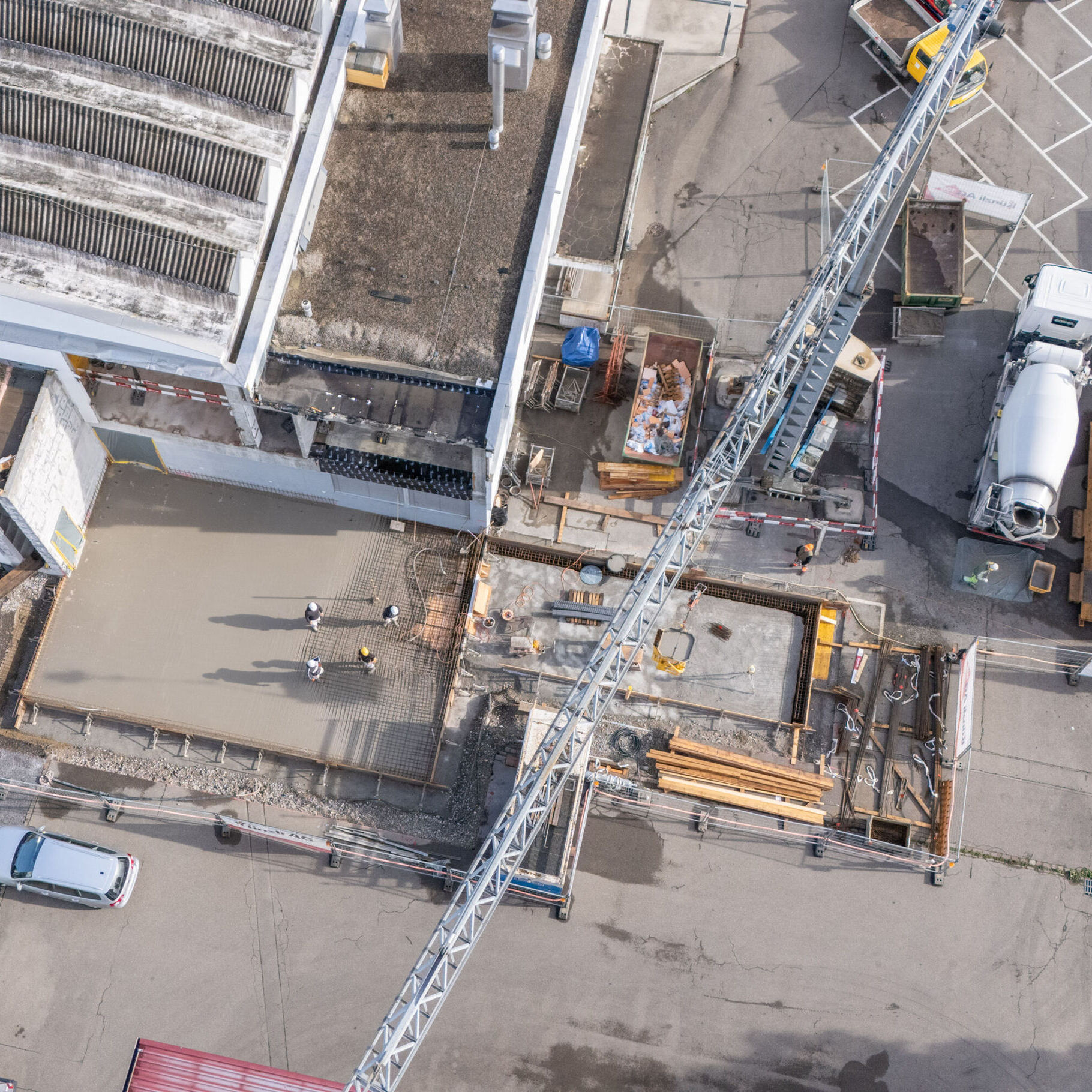 An- und Umbau  unserer neue Oberflächentechnik 